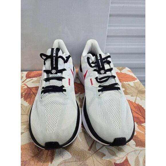 Nike Air Zoom Structure 25 White Red Running Shoes DJ7883-106 Men's Size 14 - Picture 3 of 8